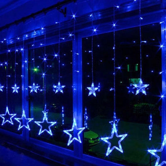 2.5M 110-220V LED Star String Lights LED Fairy Light for Festival Christmas Curtain Decoration