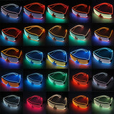 Double Color Glow LED Glasses