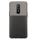 Stuffcool Eto Elegent & Stylish PU Leather Back Case Cover for OnePlus 6 - Black