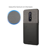 Stuffcool Eto Elegent & Stylish PU Leather Back Case Cover for OnePlus 6 - Black