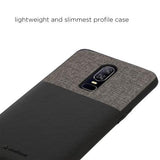 Stuffcool Eto Elegent & Stylish PU Leather Back Case Cover for OnePlus 6 - Black