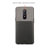 Stuffcool Eto Elegent & Stylish PU Leather Back Case Cover for OnePlus 6 - Black