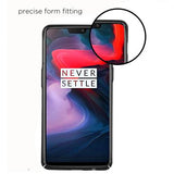 Stuffcool Eto Elegent & Stylish PU Leather Back Case Cover for OnePlus 6 - Black