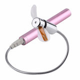 Ventilateur USB Flexible avec horloge virtuel LED pour Ordinateur