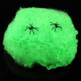 Halloween Scary Scene Props White Stretchy Cobweb Spider Web