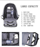 Unisex Backpack Anti Theft With USB Charging Laptop Business and Travel Bag