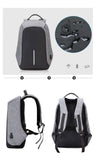 Unisex Backpack Anti Theft With USB Charging Laptop Business and Travel Bag