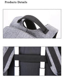 Unisex Backpack Anti Theft With USB Charging Laptop Business and Travel Bag