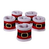 6Pcs/lot Santa Clothes Napkin Ring Holder Xmas Dinner Table Decoration for Home New Year Product Christmas Decor Tableware