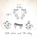 GHOST 925 STERLING SILVER EARRINGS FOR HALLOWEEN