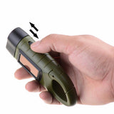 Rechargeable Batteries Hand Crank/Solar Led Flashlights