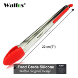 WALFOS Food Grade 100% Silicone Food Tong