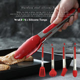 WALFOS Food Grade 100% Silicone Food Tong