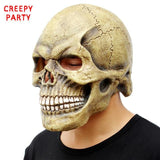 Scary Skull Mask Full Head Halloween Masks Realistic Latex Party Mask Horror Cosplay Toy Props