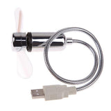 Ventilateur USB Flexible avec horloge virtuel LED pour Ordinateur