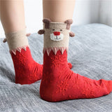 Santa Claus Deer Socks