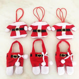 6Pcs Fancy Santa Christmas Decorations Silverware Dinner Table Decor -TR