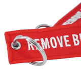 REMOVE BEFORE FLIGHT Key chain