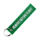 REMOVE BEFORE FLIGHT Key chain