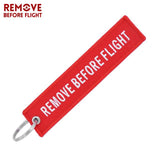 REMOVE BEFORE FLIGHT Key chain
