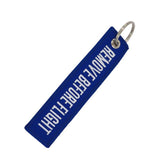 REMOVE BEFORE FLIGHT Key chain
