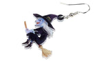 10PCS WITCH ACRYLIC EARRINGS FOR HALLOWEEN